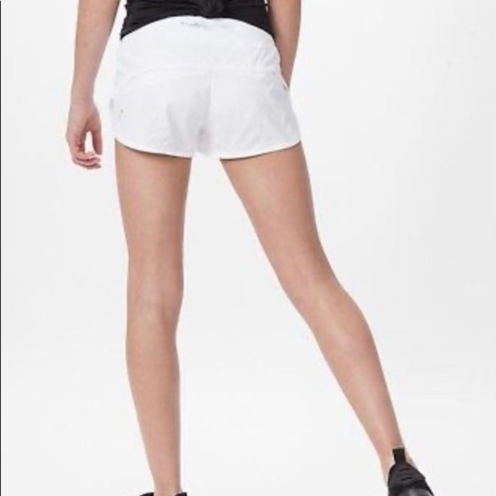 Ivivva white relay racer shorts, new with tags-size 14